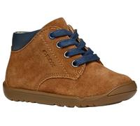 Kids Macchia Ankle Boots in Suede with Laces Cognac