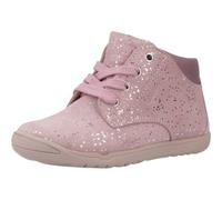 Kids Macchia Ankle Boots in Suede with Laces Pink