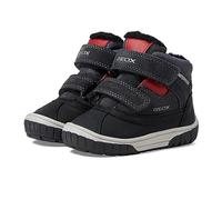 Geox B Omar Boy WPF Ankle Boot, Dk Grey Red, 7.5 UK Child