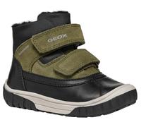 Geox B OMAR BOY WPF C Ankle Boot, Black/DK Green, 6 UK Child