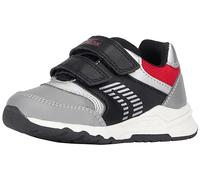 Geox B Pyrip Boy A Sneaker, Grey Red, 4.5 UK Child