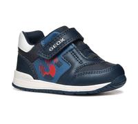 Geox B RISHON BOY A, Baby - Jungen Sneaker, Navy/Dk Red,