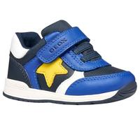 Geox B Rishon Boy A Sneaker, Navy Yellow, 8.5 UK Child