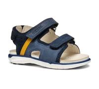 Geox B SANDAL DELHI BOY A, Baby - Jungen Sandal, Dk Navy/Dk Yellow,
