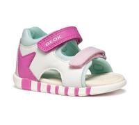Geox Baby Girls B Sandal IUPIDOO Gir, White/Fuchsia, 7 UK Child