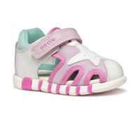 Geox B SANDAL IUPIDOO GIR, Girls’ Sandal, White/Fuchsia,
