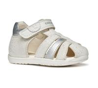 Geox Baby Girls B Sandal MACCHIA Gir, White/Silver, 3 UK Child