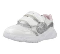 Geox Boy's B SPRINTYE Girl A Sneaker, White/Silver, 10 UK Child
