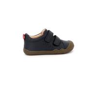 Kids Steppieup Lightweight Trainers in Leather Navy Blue