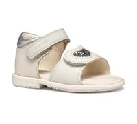 Geox B VERRED B, Girls’ Sandal, White/Lt Silver,