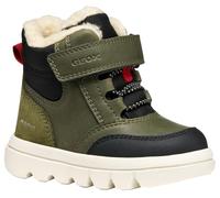 Geox B Willaboom Boy B Ab Ankle Boot, Dk Green Black, 7.5 UK Child