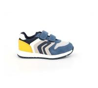 Geox Baby B ALBEN BOY A Sneaker, Jeans/Yellow, 5 UK Child