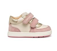 Geox Baby B BIGLIA Girl First Walker Shoe, LT Ivory/Old Rose, 7 UK Child