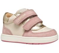 Geox Baby B BIGLIA Girl First Walker Shoe, LT Ivory/Old Rose, 7 UK Child