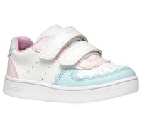 Geox Baby B ECLYPER Girl A Sneaker, White/Aqua, 6 UK Child