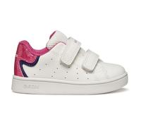 Geox Baby B ECLYPER Girl Sneaker, White/Fuchsia, 6 UK Child
