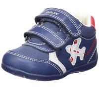 Geox Baby B Elthan Boy First Walker Shoe, Lt Navy Red, 3.5 UK Child