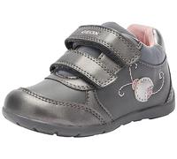 Geox Baby B Elthan Girl D Sneaker, Dk Grey Dk Silver, 2.5 UK Child