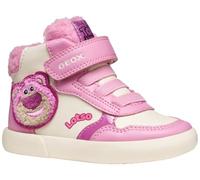 Geox Baby B GISLI Girl Sneaker, DK Pink/Off White, 7 UK Child