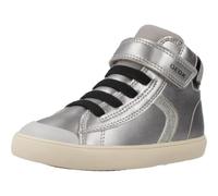 Geox Baby B GISLI Girl Sneaker, DK Silver/Black, 6 UK Child