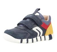 Geox Baby B IUPIDOO BOY First Walker Shoe, Navy/DK RED, 3.5 UK Child