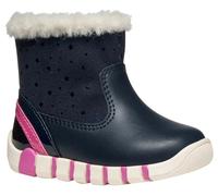Geox Baby B IUPIDOO Girl First Walker Shoe, Navy/Fuchsia, 5 UK Child