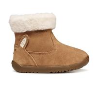 Kids Macchia Ankle Boots with Faux Fur Lining Cognac