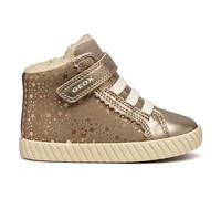 Geox Boy's B MIRROLESS Girl Sneaker, Dark Beige, 7.5 UK Child