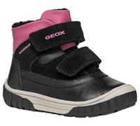Geox Baby B OMAR Girl WPF C Ankle Boot, Black/Fuchsia, 2 UK Child