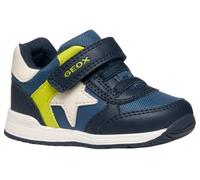 Geox Baby B RISHON BOY First Walker Shoe, Navy/Fluo Green, 6 UK Child
