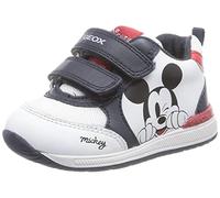 Geox Baby B Rishon Boy First Walker Shoe, White Navy, 3 UK Child