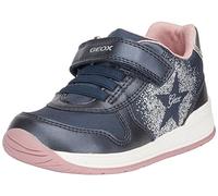 Geox Baby B Rishon Girl A Sneaker, Navy Dk Silver, 2.5 UK Child