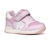 Geox Baby B RISHON Girl A Sneaker, Pink/Off White, 2.5 UK Child