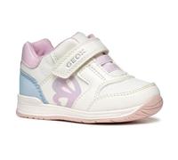 Geox Baby B RISHON Girl A Sneaker, White/Sky, 3.5 UK Child