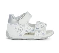 Geox Baby B Sandal Tapuz Girl, White Silver, 3 UK Child