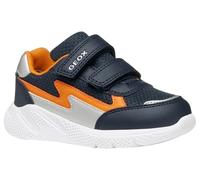 Geox Baby B SPRINTYE BOY Sneaker, Navy/Orange, 5 UK Child