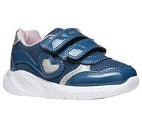 Geox Baby B SPRINTYE Girl A Sneaker, Avio/Silver, 4.5 UK Child