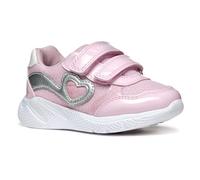 Geox Baby B SPRINTYE Girl A Sneaker, Pink/Silver, 7 UK Child