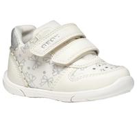 Geox Baby B ZAPITO Girl A Sneaker, White/Silver, 3 UK Child