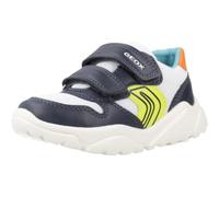 Geox Baby B CIUFCIUF BOY A Sneaker, White/Navy, 6 UK Child