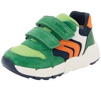Geox Baby Boys' B Flexyper Mini Boy Trainers, Green Orange, 6 UK