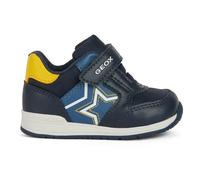 Geox Baby Boys' B Rishon Boy ASneaker, Navy Yellow, 7 UK
