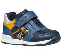 Geox Baby Boys B Rishon Boy Sneaker, Blue E, 2 UK Child