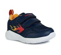 Geox Baby Boys' B Sprintye Boy Trainers, Navy Yellow, 5 UK
