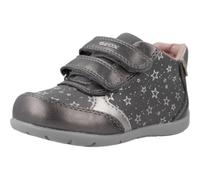 Geox Baby ELTHAN Girl B Sneaker, Gray, 1 UK Child