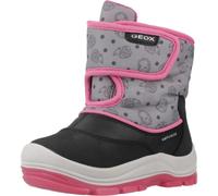 Geox Baby FLANFIL Girl B ABX Snow Boot, Black/Fuchsia, 3 UK Child
