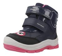 Geox Baby FLANFIL Girl B ABX Snow Boot, Navy/Fuchsia, 2 UK Child