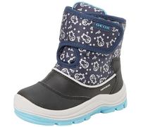 Geox Baby Flannel Girl B ABX Ankle Boot, Navy Turquoise, 6 UK Child