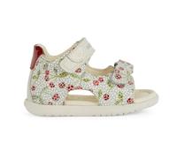 Geox Baby Girl B Macchia Gir Sandal, Off white red, 3.5 UK