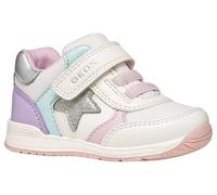 Geox Baby Girl B RISHON Girl A Trainers, Off White/Lilac, 18 EU